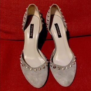 Patrizia Pepe suede spiked d’orsay pumps